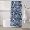thumbnail image 6 of Shower Curtain, Paisley Pattern No.90130 Waterproof Fabric Plastic Shower Curtain, Drying Fast Bathroom Curtain with 9 Buttonholes, Ruffle Shower Curtain 60x72in, 6 of 8