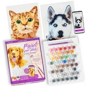 ArtSkills 8.5 x 11 Acrylic Puppy Paint by Number Art Kit for