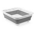 thumbnail image 5 of madesmart Collapsible Dish Rack, Easy Cleaning, Flexible Plastic & Space Saving Design, BPA-Free, Grey/White, 5 of 8