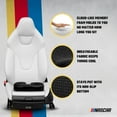 thumbnail image 2 of NASCAR Seat Cushion | Ergonomic U-Shape Memory Foam for Tailbone, Sciatica, & Back Pain Relief | Breathable & Comfy Velvet | Car, Office, Home, Travel, 2 of 7