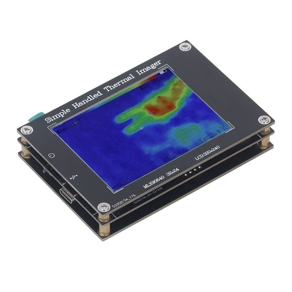 Infrared Thermal Imager, High Accuracy 7 In 1 8Hz Refresh Speed 3.2 Inch Screen Infrared Thermal Camera FR4 Epoxy Shell For Factory Test