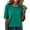 30# Dark Green, variant on Short Sleeve Sweater for Women Business Casual Lightweight Cable Knit Tops Trendy Summer Crew Neck Pullover Dark Purple L