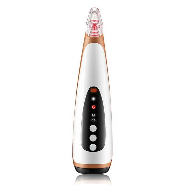 QualitChoice Aspirateur pour Points Noirs Outil d'Extraction de Pores du Visage avec Puissance d'Aspiration Réglable Or Rose