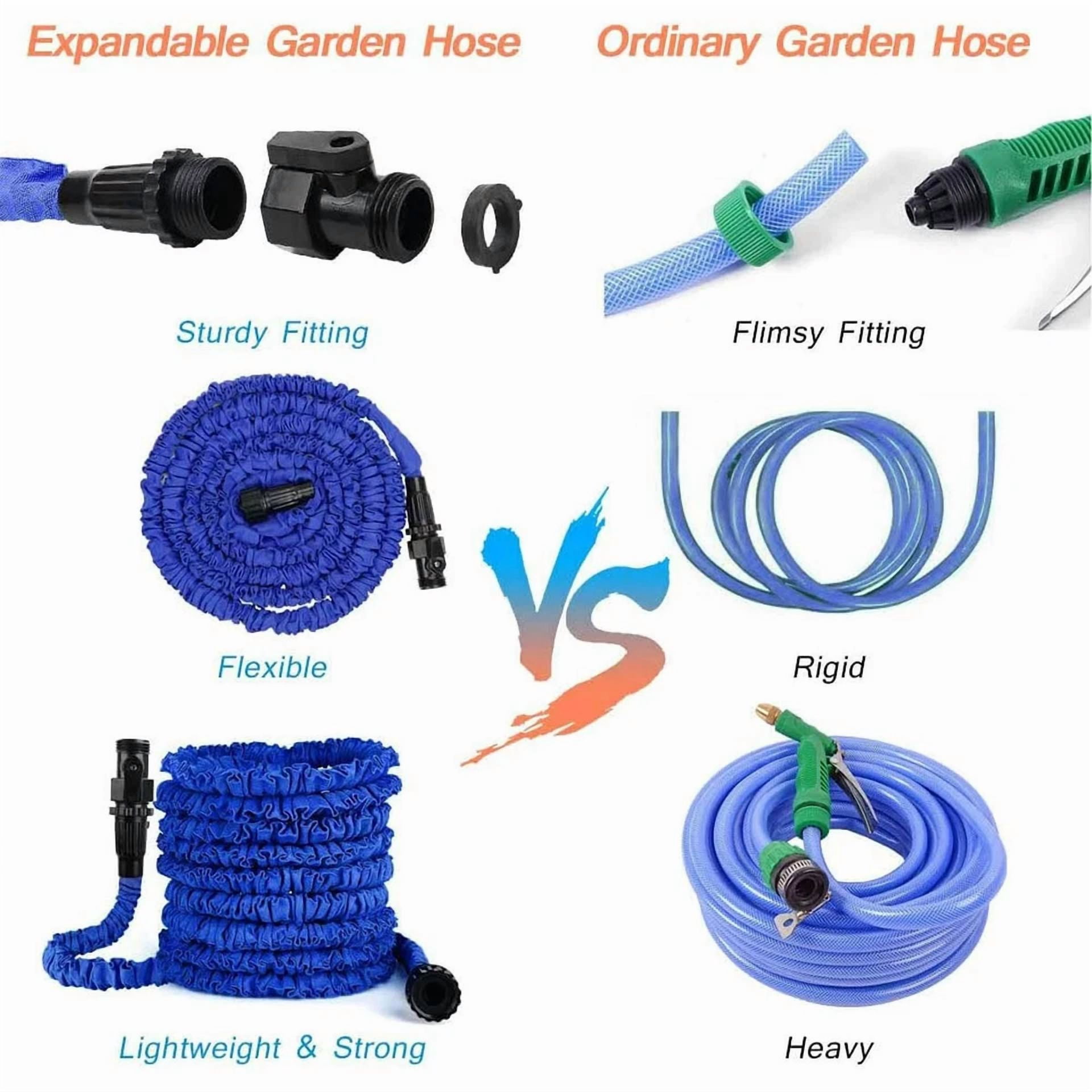 PURELY- Portable Garden Hoses With Double Latex Core For Gardening Lawn Car Pet Washing