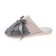 thumbnail image 3 of Slippers for Women,Ladies Fashion Winter Warm Solid Color Headed Flat Bottom Slippers,Womens Slippers,Grey,9.5, 3 of 9