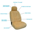 thumbnail image 6 of Eurow Sheepskin Seat Cover New XL Design Premium Pelt, Champagne, 6 of 7