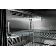 thumbnail image 5 of Heavy Duty Commercial Black Back Bar Cooler with 2 solid doors (24" depth 60" length), 5 of 9