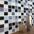 thumbnail image 4 of Starbun Adhesivo de Pared - 6 Piezas de 3 Dimensiones Autoadhesivo de simulación de Mosaico de PVC Adhesivo para Azulejos de Pared decoración de Dormitorio, 4 of 9