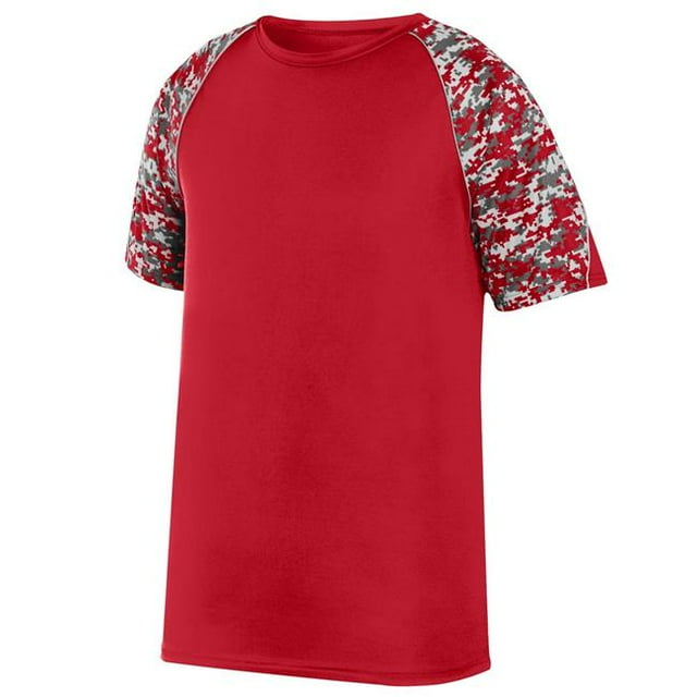 1782A-Red-Red Digi-Silver-L Camo Jersey, Red, Red Digi & Silver - Large