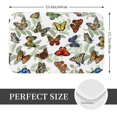 thumbnail image 2 of Yiaed Multicolored Butterflies Print Flannel Doormat Mat Outdoor Indoor Door Mats, Non Slip Durable Entrance Rugs for Outside Entry, Porch, Resist Dirt, 16"x24", 2 of 7
