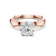 thumbnail image 2 of Zuwelria Solitaire Promise Ring for Women | 1.75 Ct Stunning Round Cut Moissanite Diamond Engagement Ring | Multistone Diamond Rings | 18K Rose Gold Plated 925 Sterling Silver Size 9, 2 of 8