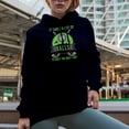 thumbnail image 2 of Funny It Takes a Lot of Balls to Golf Like I Do with Ball & Clubs, Golf Player, Golfing or Golfer Themed Merch Gift, Navy Blue Hooded Sweatshirt or Hoodie, X-Large, 2 of 5