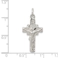thumbnail image 3 of Auriga Fine Jewelry 925 Sterling Silver Crucifix Cross Pendant for Women(L-31mm, W-14mm), 3 of 6