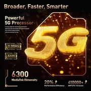 OUKITEL WP39 PRO Rugged Smartphone 5G, 36GB RAM 512GB ROM, 11000mAh(33W) Battery Mobile Phones,Gold