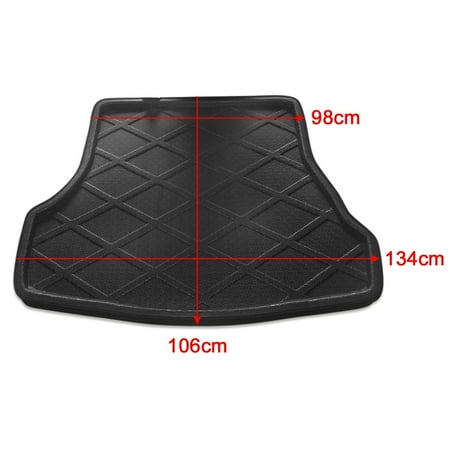 Black Rear Car Trunk Tray Boot Liner Cargo Floor Mat Fit For Ford