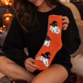 thumbnail image 6 of Voska Womens Halloween Thick Warm Mid Calf Socks Novelty Cozy Fall Winter Loungewear, 6 of 6