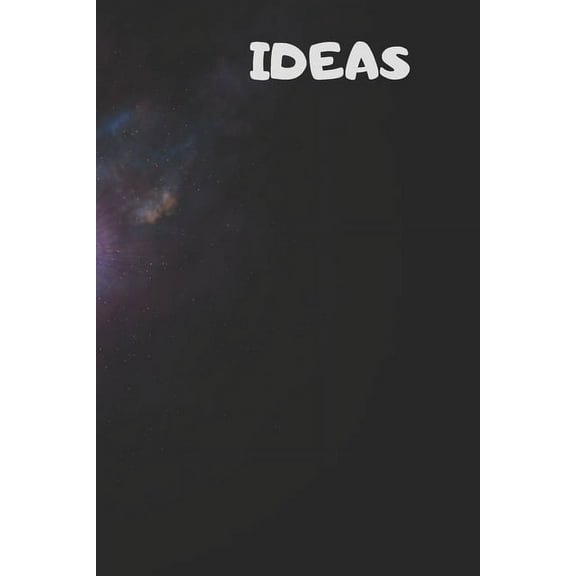 Ideas: 90 Pages of 6 X 9 Inch White Numbered Pages No Lines (Paperback)