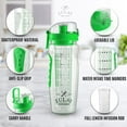 thumbnail image 2 of Zulay Kitchen Portable Water Bottle with Fruit Infuser 34 oz - Energy Green, 2 of 8