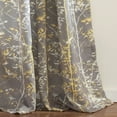 thumbnail image 6 of Lush Decor Forest Room Darkening 84" x 52" Floral Navy 3" Rod Pocket 2-Pc Set Window Panel, 6 of 10