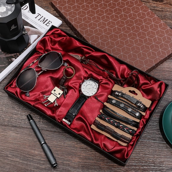 Luxury Men Watches Set 9pcs/set Quartz Wristwatch_Special Gift 510