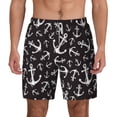 thumbnail image 3 of Uemuo Anchors Pattern Mens Swim Trunks Quick Dry Board Shorts with Mesh Lining, Stretch Beach Shorts Quick Dry No-Chafing Board Shorts-3X-Large, 3 of 9