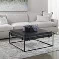 thumbnail image 3 of Uttermost Telone Iron Metal and Aluminum Coffee Table in Antique Black, 3 of 5