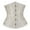 Beige, variant on Underbust Corset Top for Women Waist Trainer Gothic Lace Up Bustier Steampunk Floral Corset Halloween Costume Cosplay White