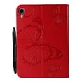thumbnail image 2 of Dteck Smart Case for iPad mini (A17 Pro) 8.3 inch 2024 / iPad mini 6th Gen,Magnetic Butterly Pattern PU Leather Card Holder Wallet Kickstand Hybrid Protective Cover for iPad mini 6/mini 7,Red, 2 of 6