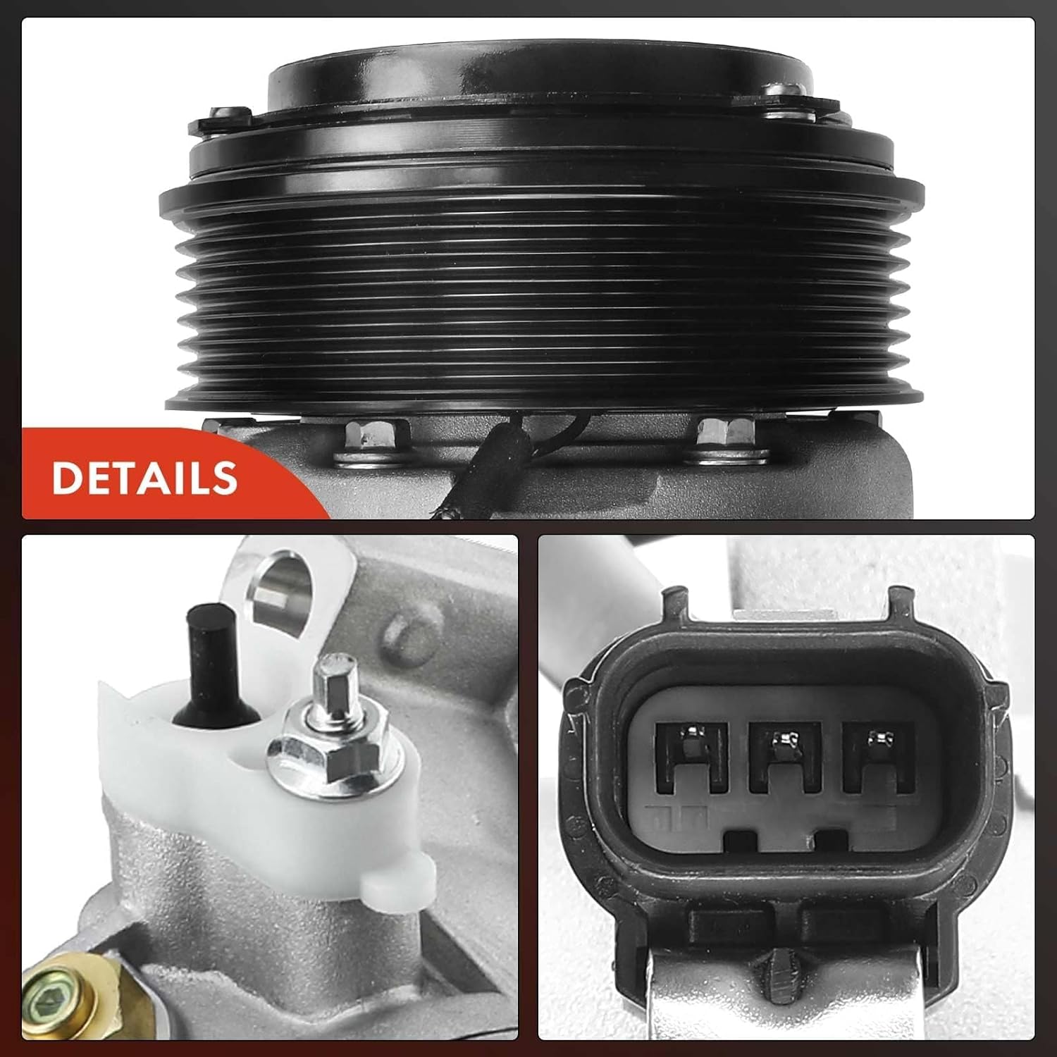 A-Premium Air Conditioner AC Compressor with Clutch Compatible with Honda CR-V CRV 2017-2020 Civic 2016-2020 1.5L