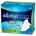 thumbnail image 3 of Always Infinity With Flex Foam Heavy Flow Pads Sanitary Napkins, 64 Ct, 3 of 3