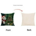 thumbnail image 4 of Yidarton Christmas Home Pillow Case Red Checkered Christmas Cushion Cover Santa Claus Printed Pillowcase, 4 of 7
