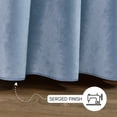 thumbnail image 2 of 120 Inch Round Velvet Tablecloth - Dusty Blue, Wedding Linen Tablecloth, 2 of 5