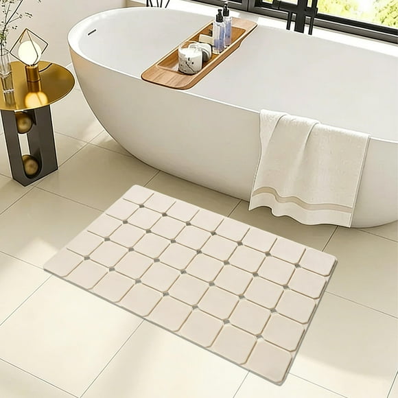Alfombrilla de Masaje para Pies de Silicona, Doble Cara con Ventosas, Cojín Exfoliante con Puntos de Acupresión, 70 x 40 cm, para Ducha, Baño, Limpieza y Relajación de Pies