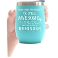 thumbnail image 5 of MEANT2TOBE Tiffany Blue Thank You Gifts - Appreciation Cup for Women, Inspirational Reminder of Awesomeness, 5 of 7