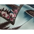 thumbnail image 4 of Ambesonne Lake Quilted Bedspread Set 3 Pcs, Spring Joy Landscape Orchids, King Size, Pink Brown and Cadet Blue, 4 of 5