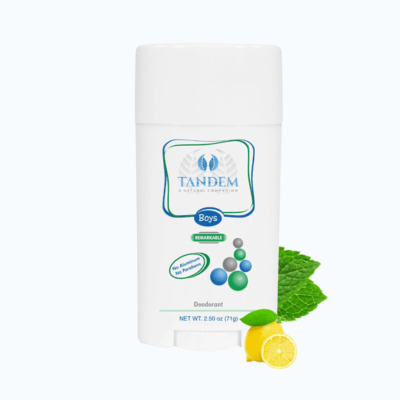 Tandem Remarkable Natural Deodorant for Kids Lemon Mint, 2.5 oz