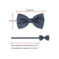 thumbnail image 4 of INSPIRE CHIC Men's Polka Dots Pre-Tied Bow Ties Bowties Wedding Party Bowties Navy Blue White One Size, 4 of 5
