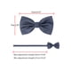 thumbnail image 4 of CORBATA DE LAZO PREATADA INSPIRE CHIC PARA HOMBRES CON PUNTOS DE POLKA, CORBATAS DE BODA, AZUL MARINO Y BLANCO, TALLA ÚNICA, 4 of 5