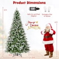 thumbnail image 3 of Gymax 9ft Artificial Christmas Tree Hinged Xmas Tree w/ 1871 Branch Tips 690 Lights, 3 of 10
