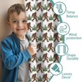 thumbnail image 3 of Blackout Kids Curtains,Brown Bigfoot and Pine Tree Pattern Childrens Insulated Curtains Set Of 2,Bedroom Essentials,Toddler Room Decor 42x63in(106x160cm), 3 of 5