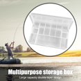 thumbnail image 2 of Pesca Caja de pesca de 11 compartimentos Estuche de almacenamiento de anzuelo de señuelo de doble capa (transparente) Ehuebsd Para Estrenar, 2 of 9