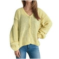 thumbnail image 2 of LOVZFMLL Vestes pour Femmes Mode Femmes Cardigan à Manches Longues Solide Manteau Décontracté Blouse Haut, 2 of 6