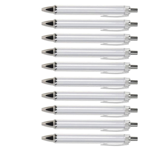 10Pcs Sublimation Pen Ergonomic Ballpoint Pen Retractable Ballpoint Pen Office School Stationery Supplies