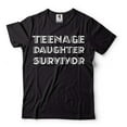 thumbnail image 2 of Teenage Daughter Survivor Shirt Funny Shirt Men Fathers Day Gift Husband Shirt Funny Dad Tee Dad (XX-Large Grey), 2 of 6