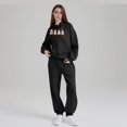 thumbnail image 5 of WTOBBY Women's Printed Hooded Sweatshirt and Sweatpants Set, Halloween Themed Graphic Lounge Wear Two Piece Outfit for Seasonal Party,Black XL, 5 of 5