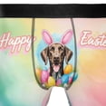 thumbnail image 4 of Happy Easter German Shorthaired Pointer with Bunny Ear Headband and Flowers All Over Print Boxer Briefs Underwear for Men Dad GSP Lover Dog Gift - 13001, 4 of 6