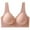 Pink-womens bras, variant on Womens Front Closure Bras Soft Seamless Wireless Padded Bralettes Comfortable Full Coverage Push Up Everyday Bra