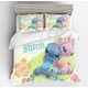 thumbnail image 1 of Disney-Juego de funda de edredón con patrón 3D de Lilo & Stitch, funda de almohada, juego de cama individual, doble, doble, completa, tamaño Queen y King, decoración de dormitorio, 1 of 4