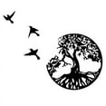thumbnail image 1 of Decoración de pared de metal Árbol de la vida con pájaros Deco negro Decoración de pared Árbol de la vida 30 cm, 1 of 5