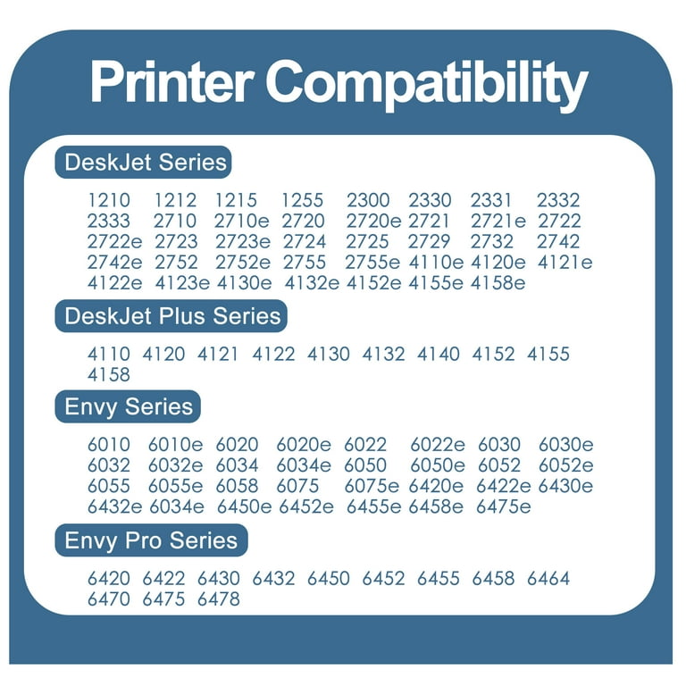 2-Pack XXL Black Ink Cartridge Replacement For HP 67XL - Compatible With DeskJet & Envy Printers